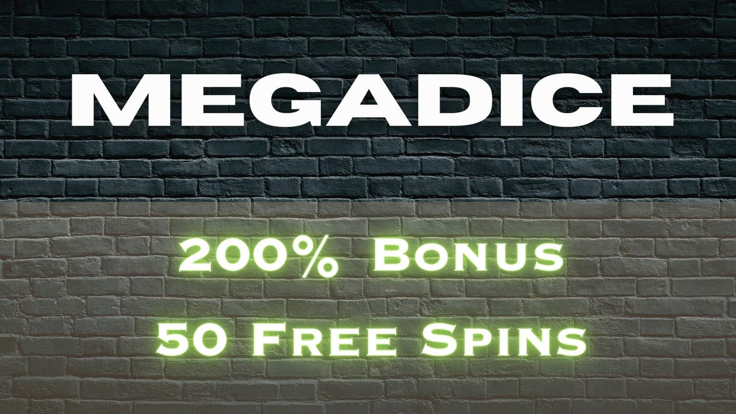 Megadice Crypto casino Bonus - 200% och 50 Free Spins