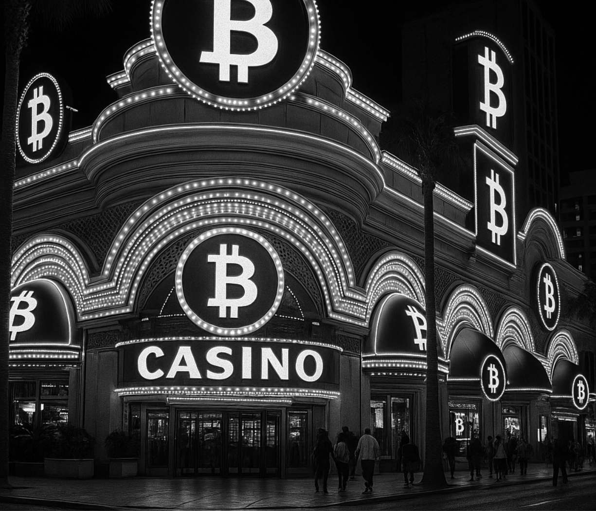 Bitcoin Casino - Svartvit